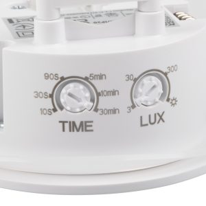 Kustības sensors PIR iebūvēts 360° IP65/20 220V (balts) - Image 4